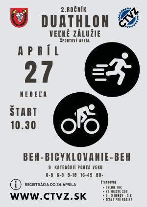 2. ročník DUATHLON Veľké Zálužie 1